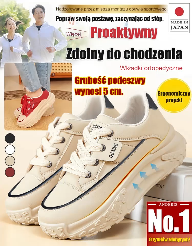15 dni darmowego testowania. Casualowe buty specjalnie zaprojektowane dla osób z halluksem