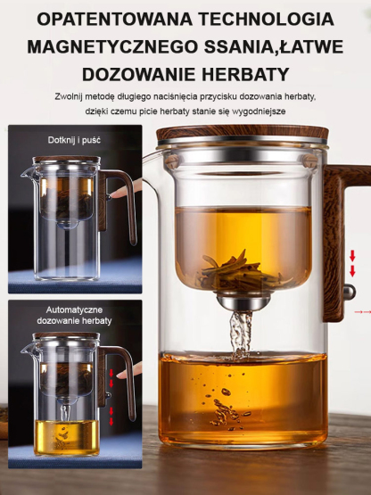 🔥Wygodny zestaw do parzenia herbaty! ☕Szybka, dokładna i przejrzysta filtracja, która zaspokoi Twoje oczekiwania co do smaku herbaty!