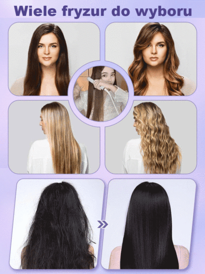 Przenośny 2 w 1 prosta rolka podwójnego użytku pręt do włosów