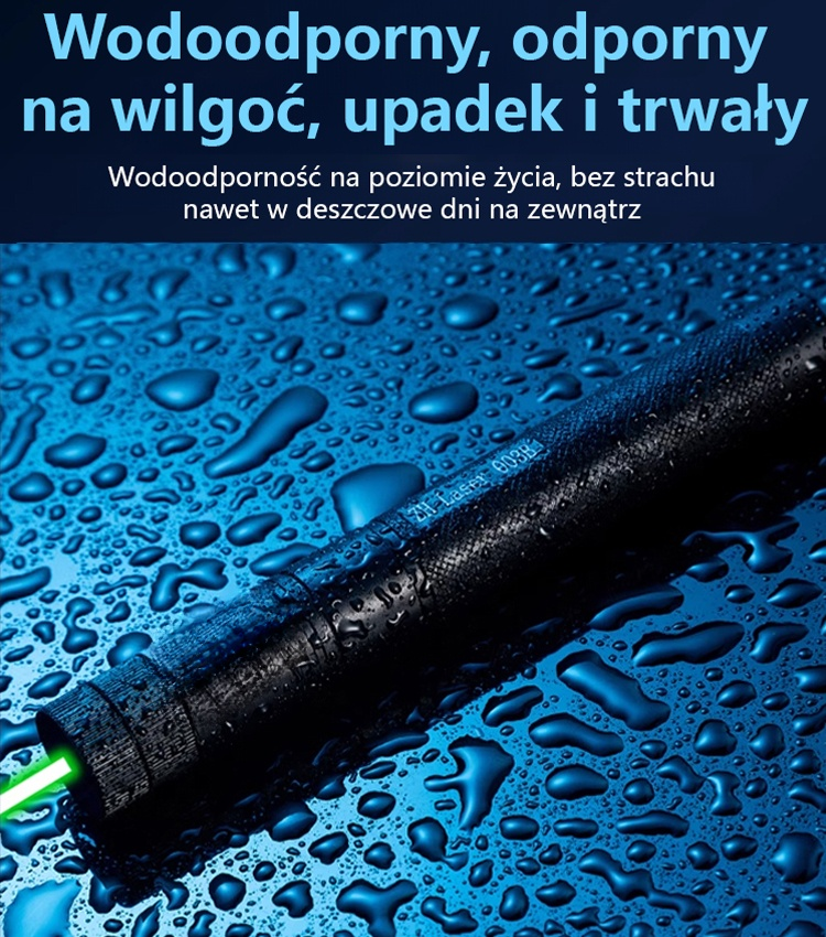 Laserowe światło punktowe w kolorze czerwonym i zielonym