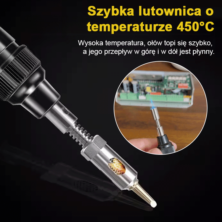 Przenośna lutownica gazowa 【Cztery w jednym, bezprzewodowa swoboda】】