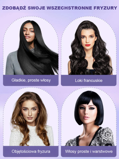 Przenośny 2 w 1 prosta rolka podwójnego użytku pręt do włosów