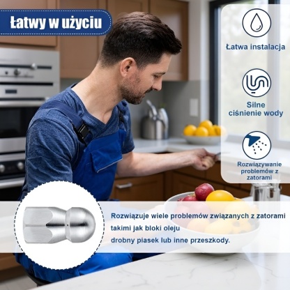 Dysza do czyszczenia rur