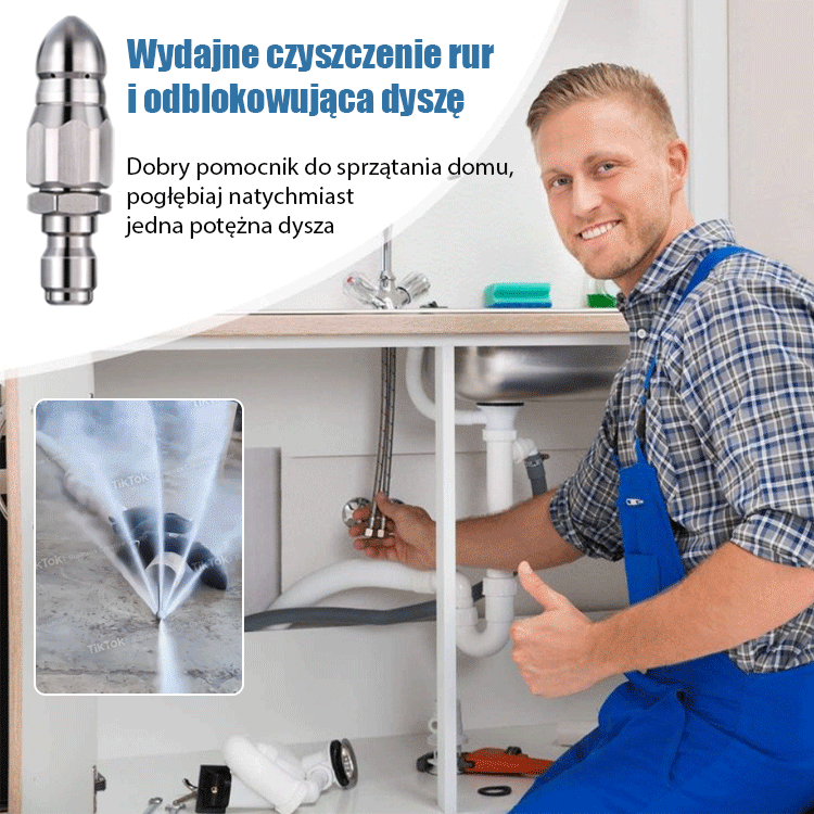 Dysza do czyszczenia rur