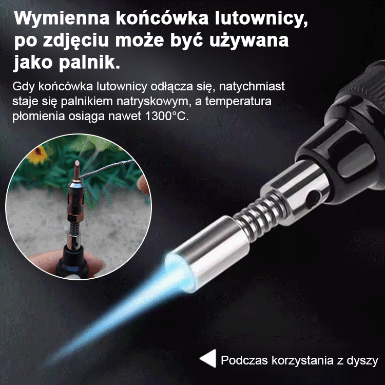 Przenośna lutownica gazowa 【Cztery w jednym, bezprzewodowa swoboda】】