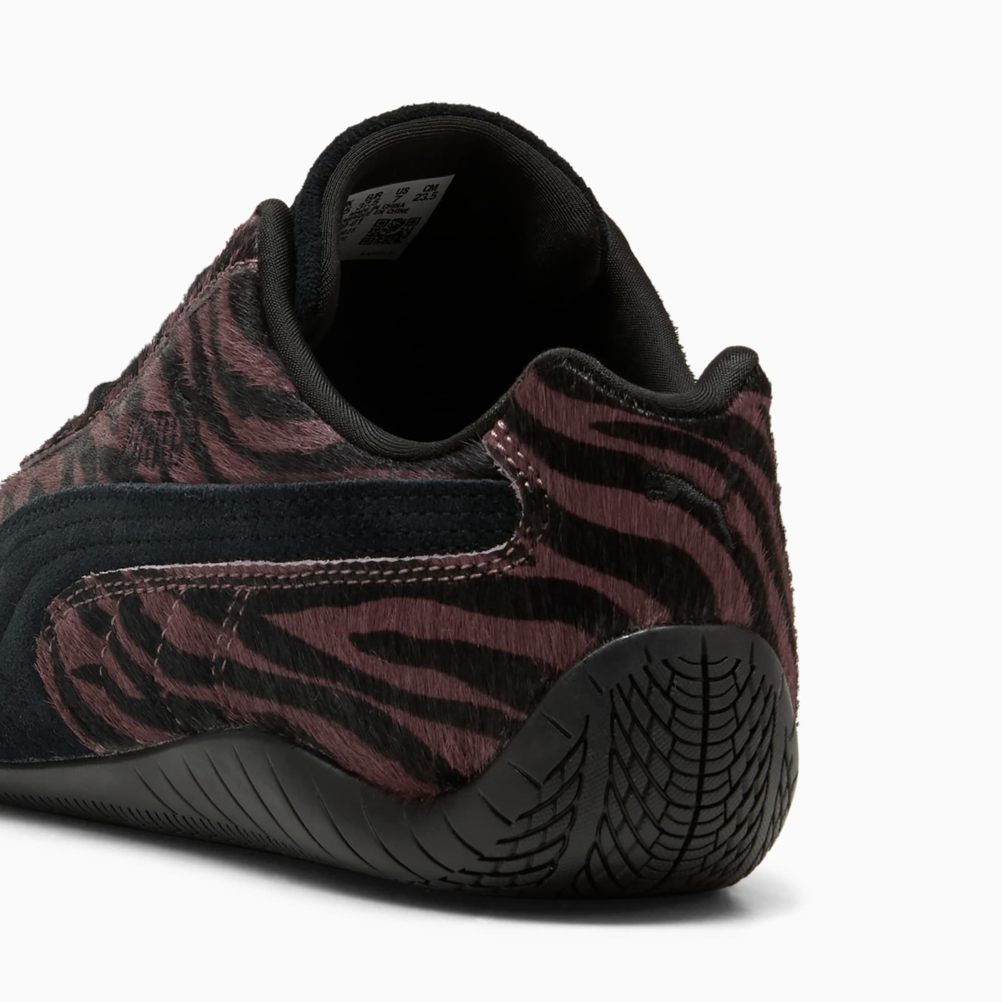 Speedcat Tiger-Print Sneakers Damen - Rich Cocoa-PUMA Black
