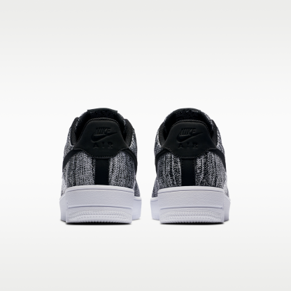 Nike Air Force 1 Flyknit 2.0 - Μαύρο/Μαύρο/Λευκό/Pure Platinum - 6