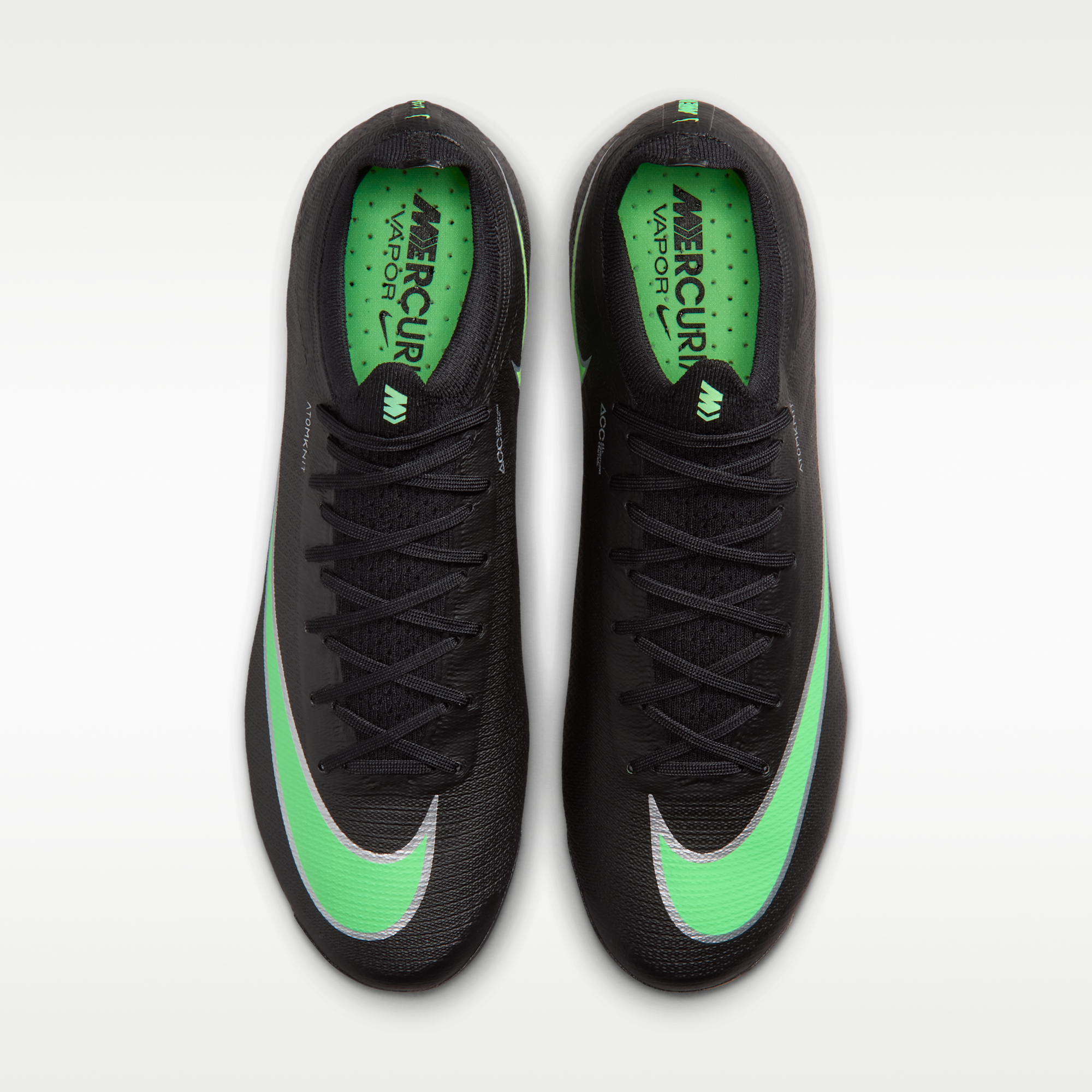 Nike Mercurial Vapor 17 Elite - Μαύρο/Μαύρο/Illusion Green (IO4252-001) - 4