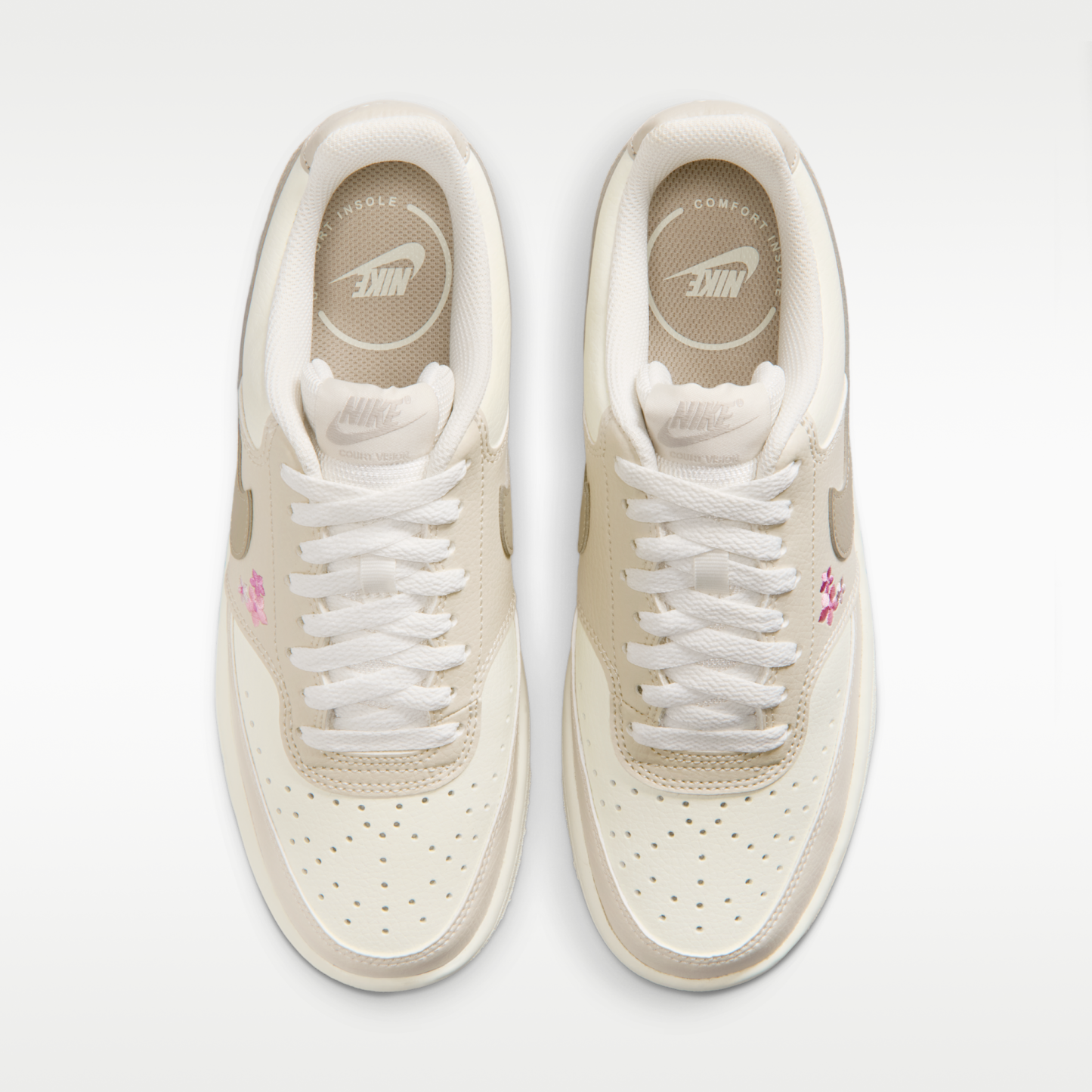 Nike Court Vision Low Next Nature - Sail/Light Orewood Brown/Cream II - 4