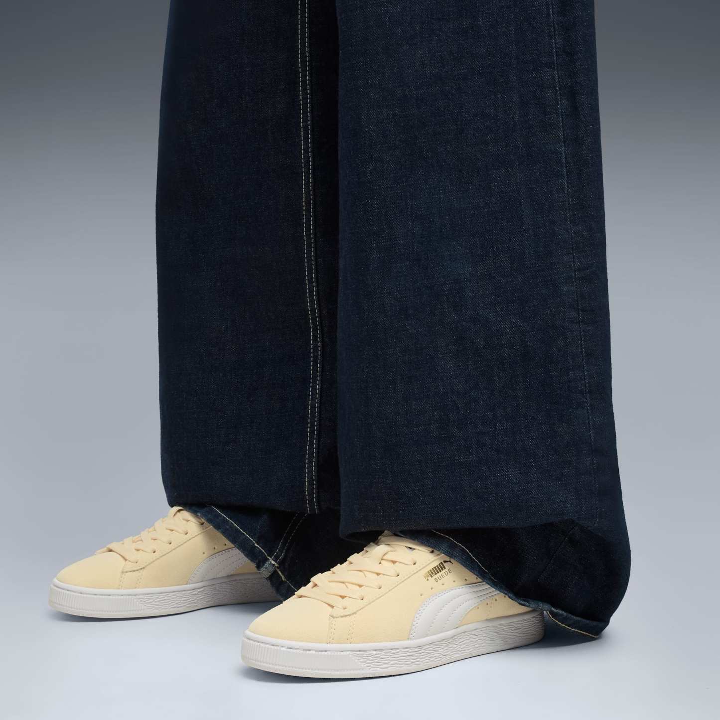 Suede Classic Sneakers Unisex - Buttercream-PUMA White