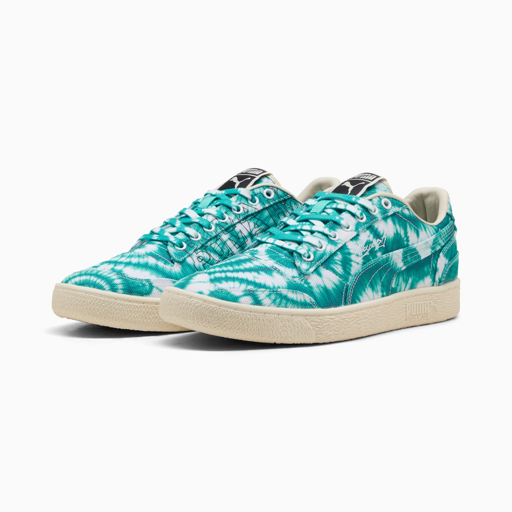 Majesty What The Fun Sneakers Unisex - PUMA White-Vibrant Green-Emerald Ice