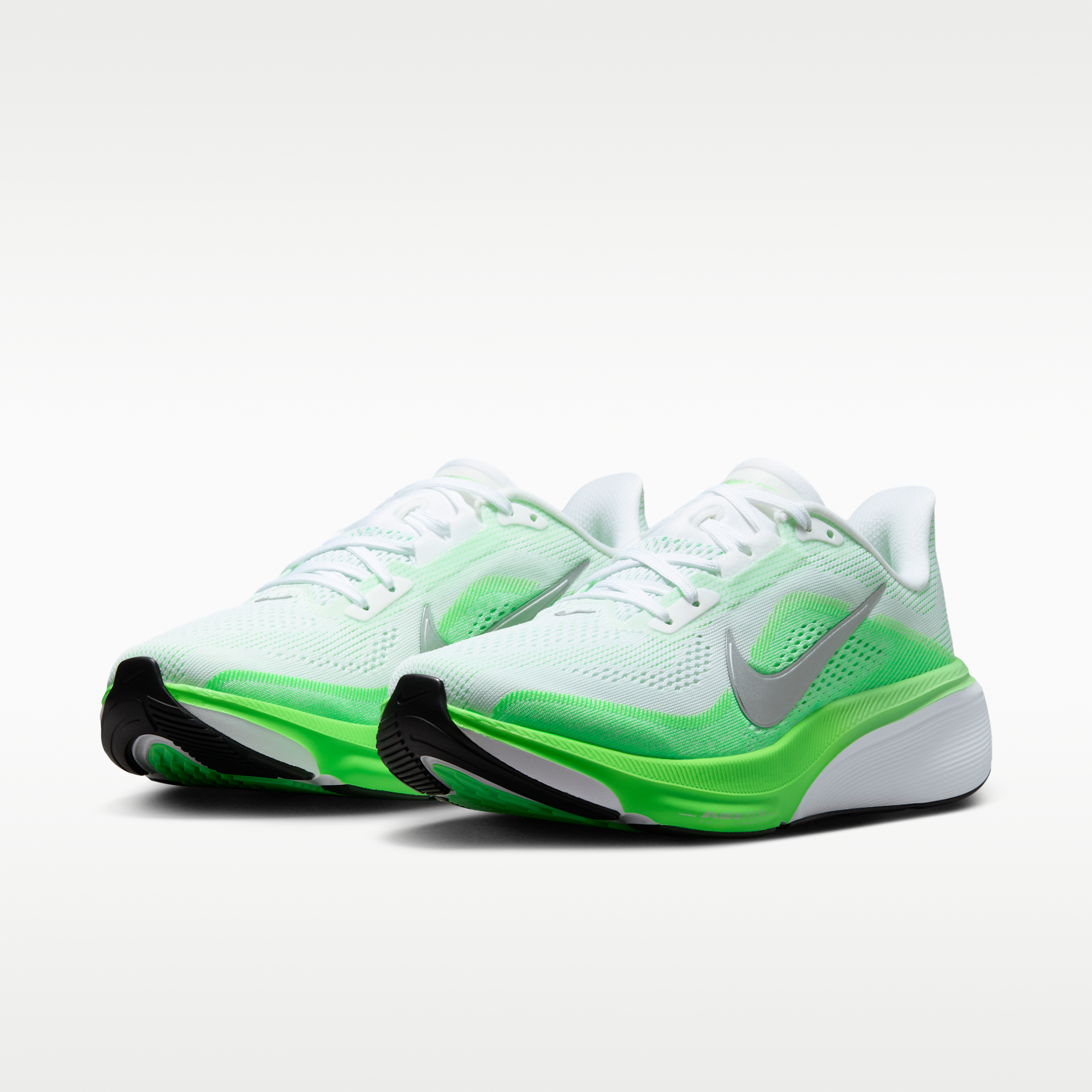 Nike Pegasus 42 - Λευκό/Green Strike/Illusion Green/Metallic Silver - 5