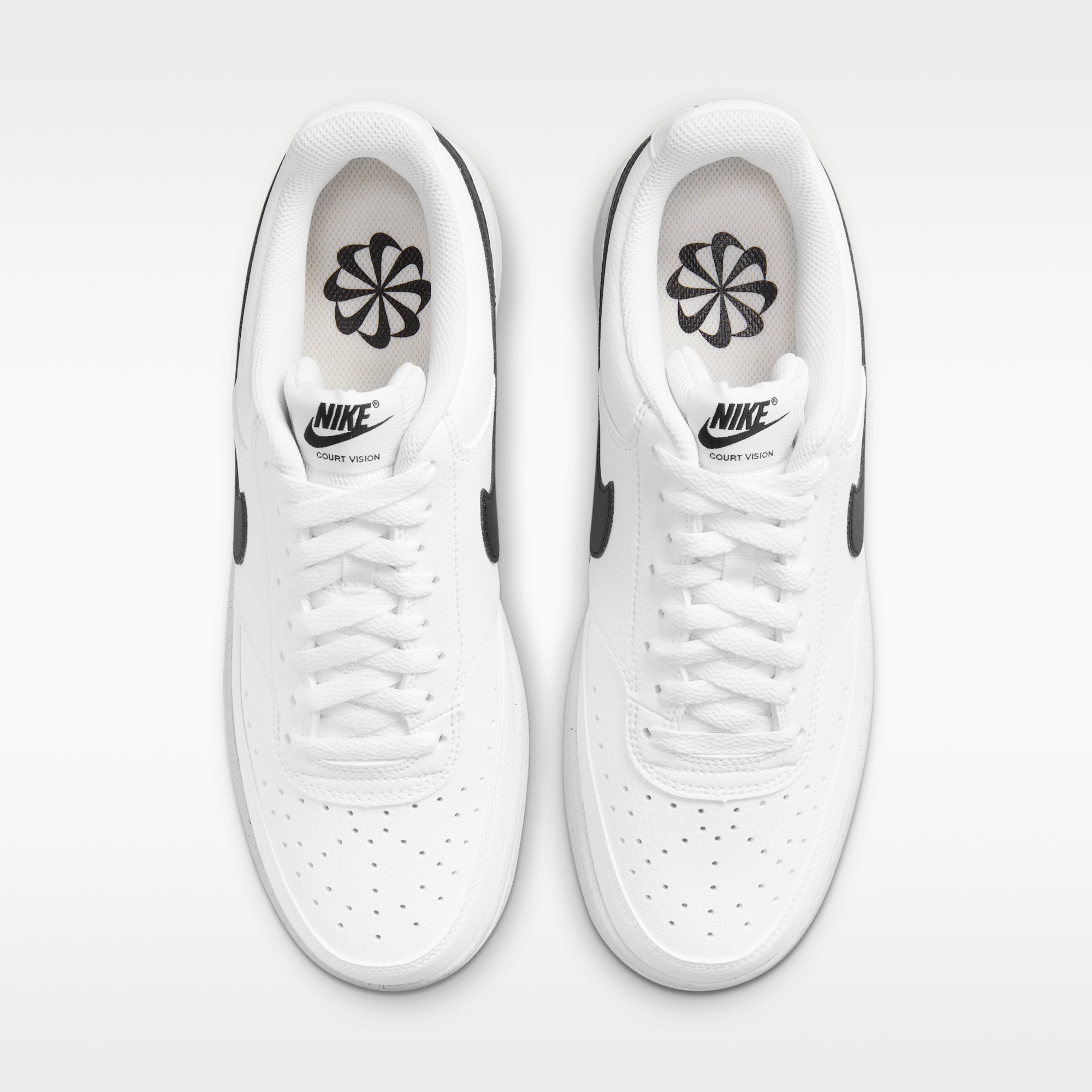 Nike Court Vision Low Next Nature - Λευκό/Λευκό/Μαύρο - 4