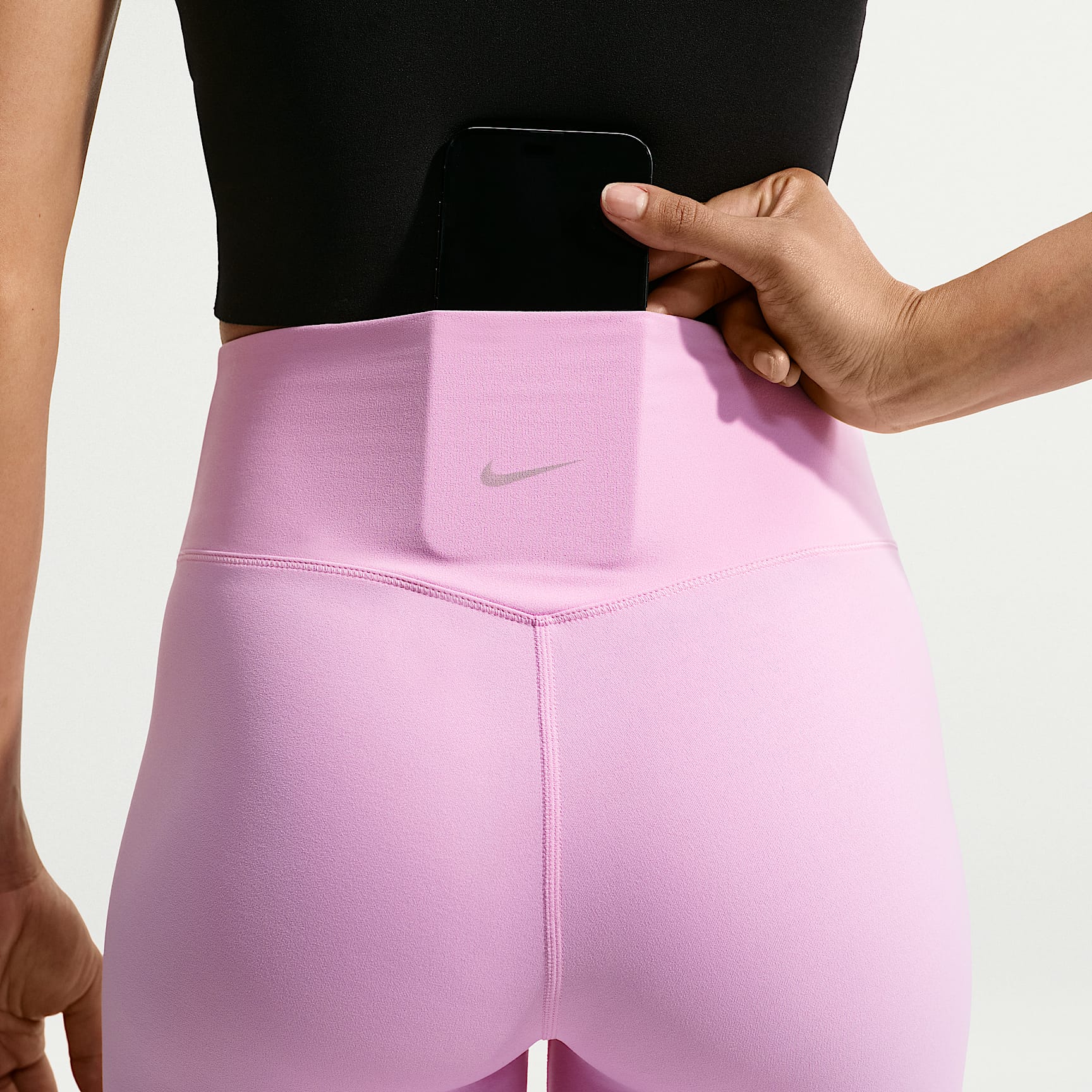 Nike Zenvy - Nike Zenvy Leggings in voller Länge mit hohem Bund und ohne Frontnaht (Damen)