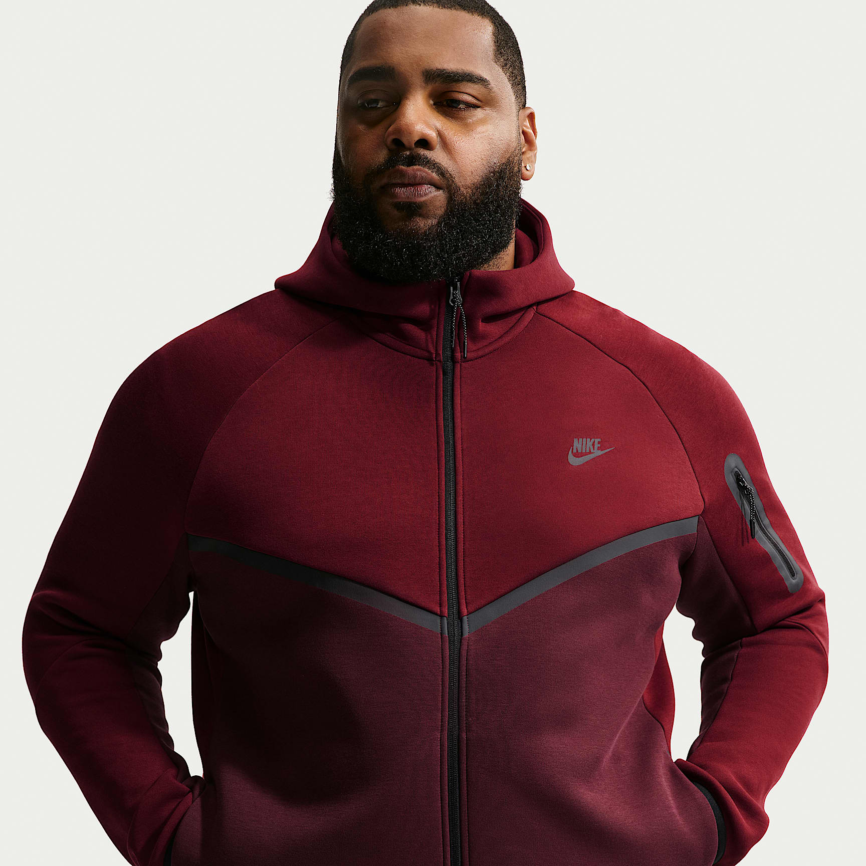 Nike Tech - Nike Tech Windrunner-Jacke aus Fleece mit durchgehendem Reißverschluss (Herren)
