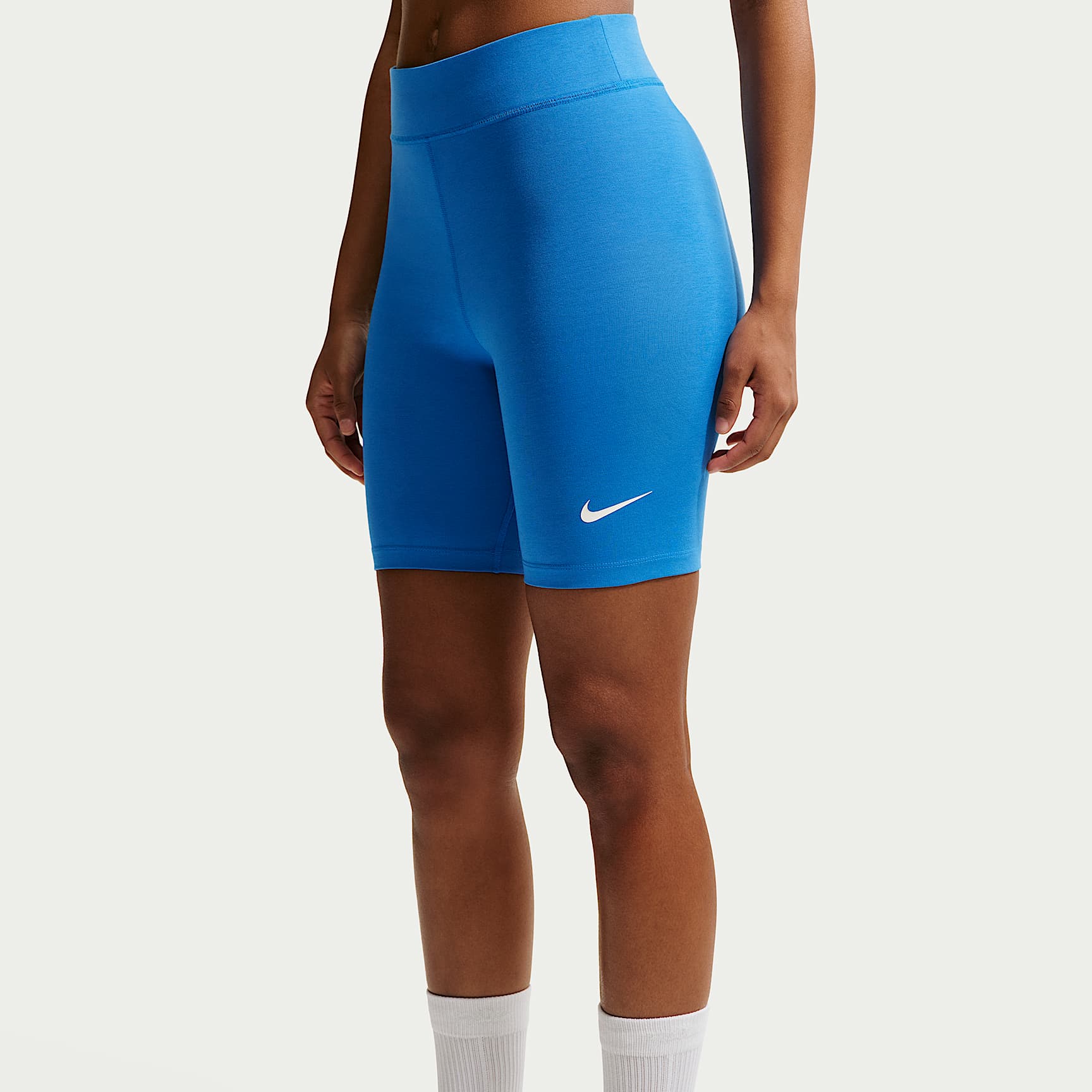 Nike Sportswear Classic - Nike Sportswear Classic Bike-Shorts mit hohem Taillenbund für Damen (ca. 20,5 cm)