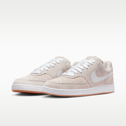 Nike Court Vision Low FL - Light Orewood Brown/Gum Medium Brown/Λευκό - 5