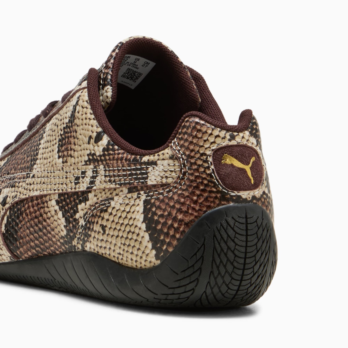 Speedcat Snake Print Sneakers Unisex - Bitter Chocolate-Toasted Almond
