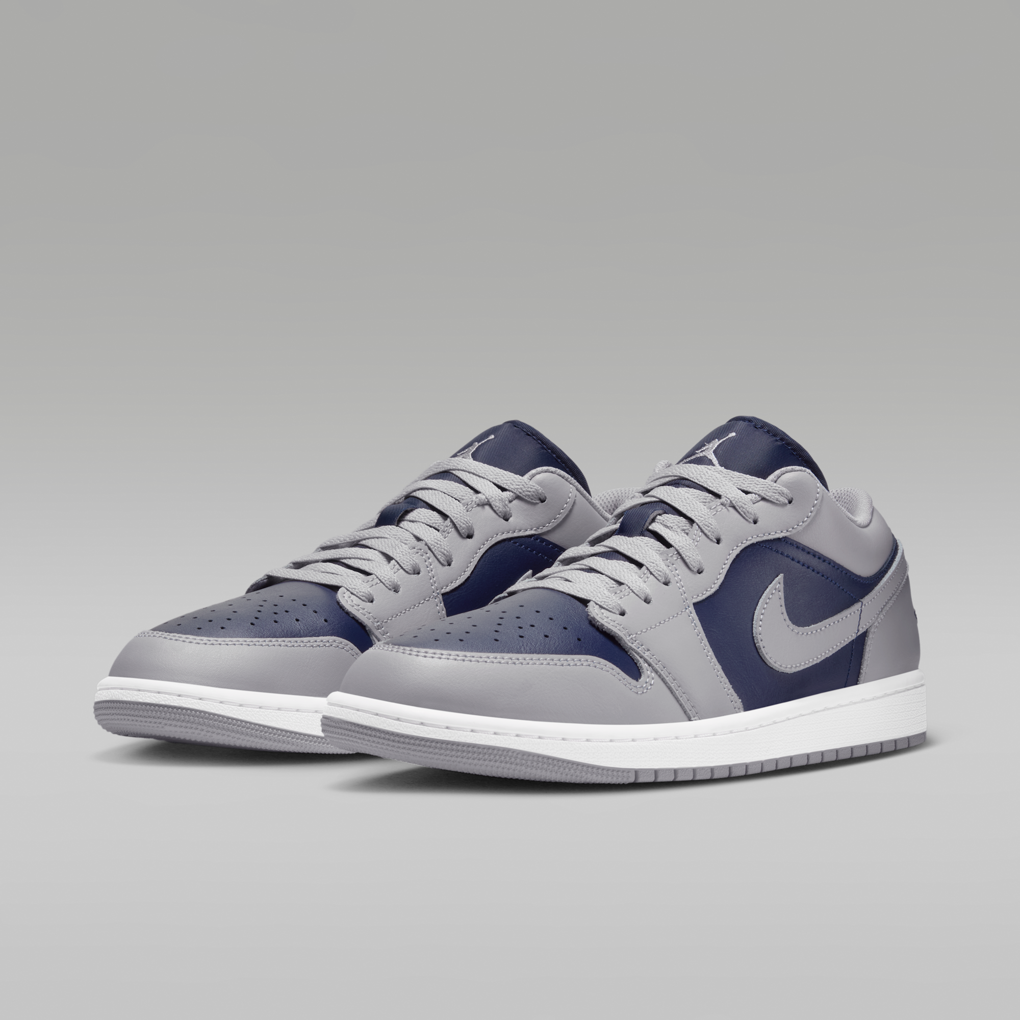 Air Jordan 1 Low - Tech Grey/Λευκό/College Navy - 5