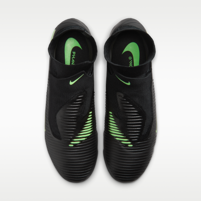 Nike Phantom 6 High Pro - Μαύρο/Μαύρο/Illusion Green - 4