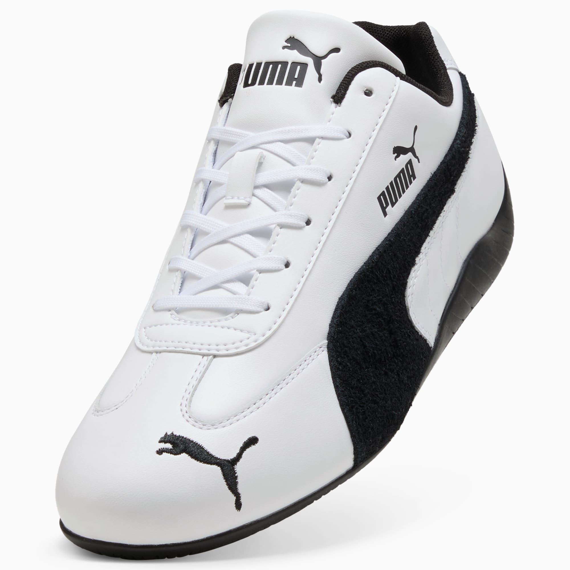 Speedcat Leather Sneakers Unisex - PUMA White-PUMA Black