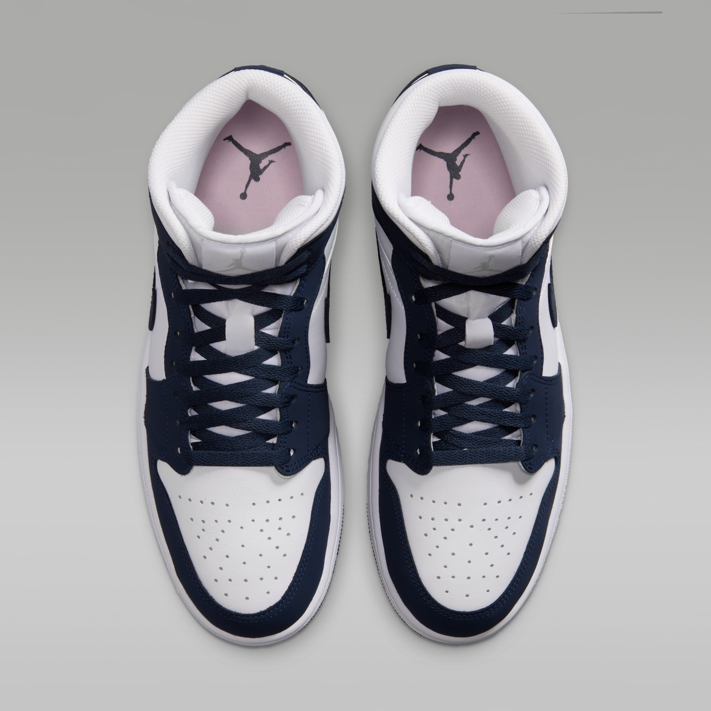 Air Jordan 1 Mid - Obsidian/Λευκό/Grey Fog/Obsidian - 4