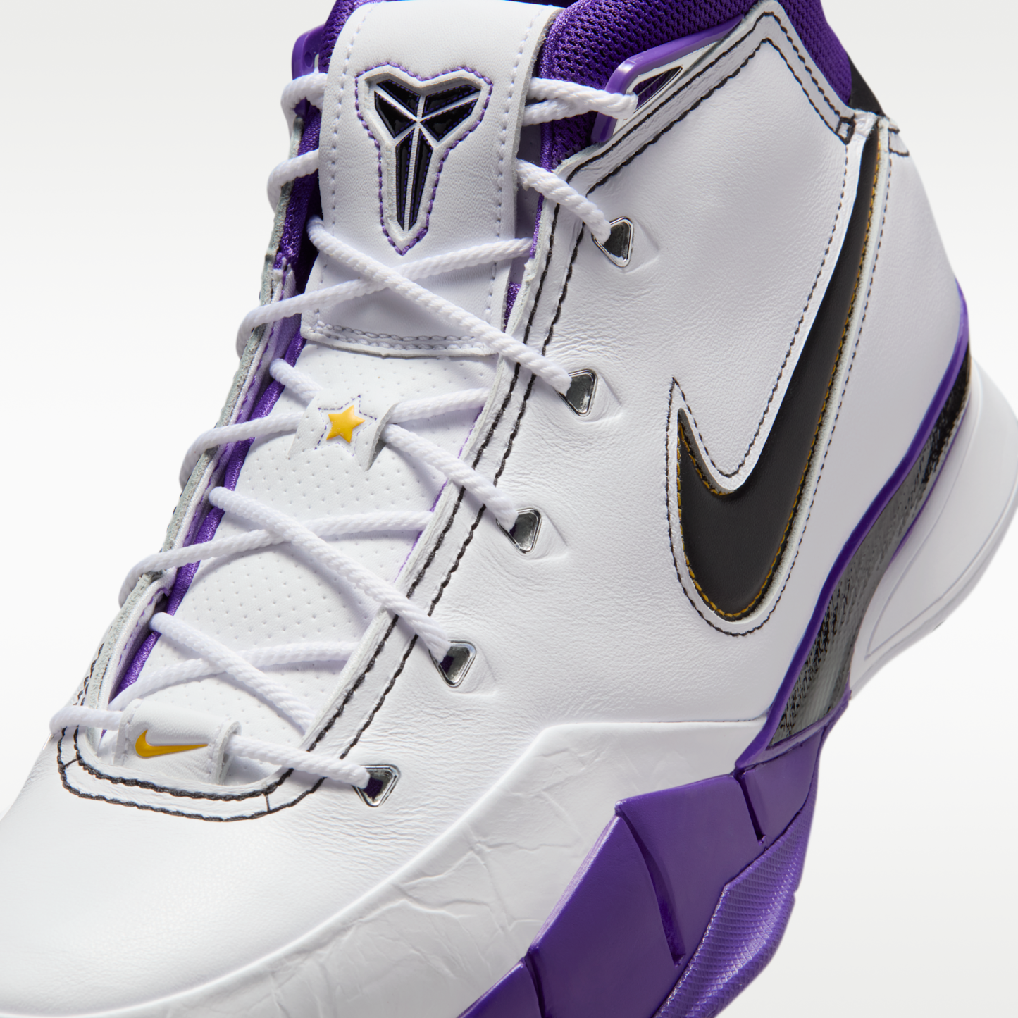 Kobe 1 Protro - Λευκό/Court Purple/Μαύρο - 7