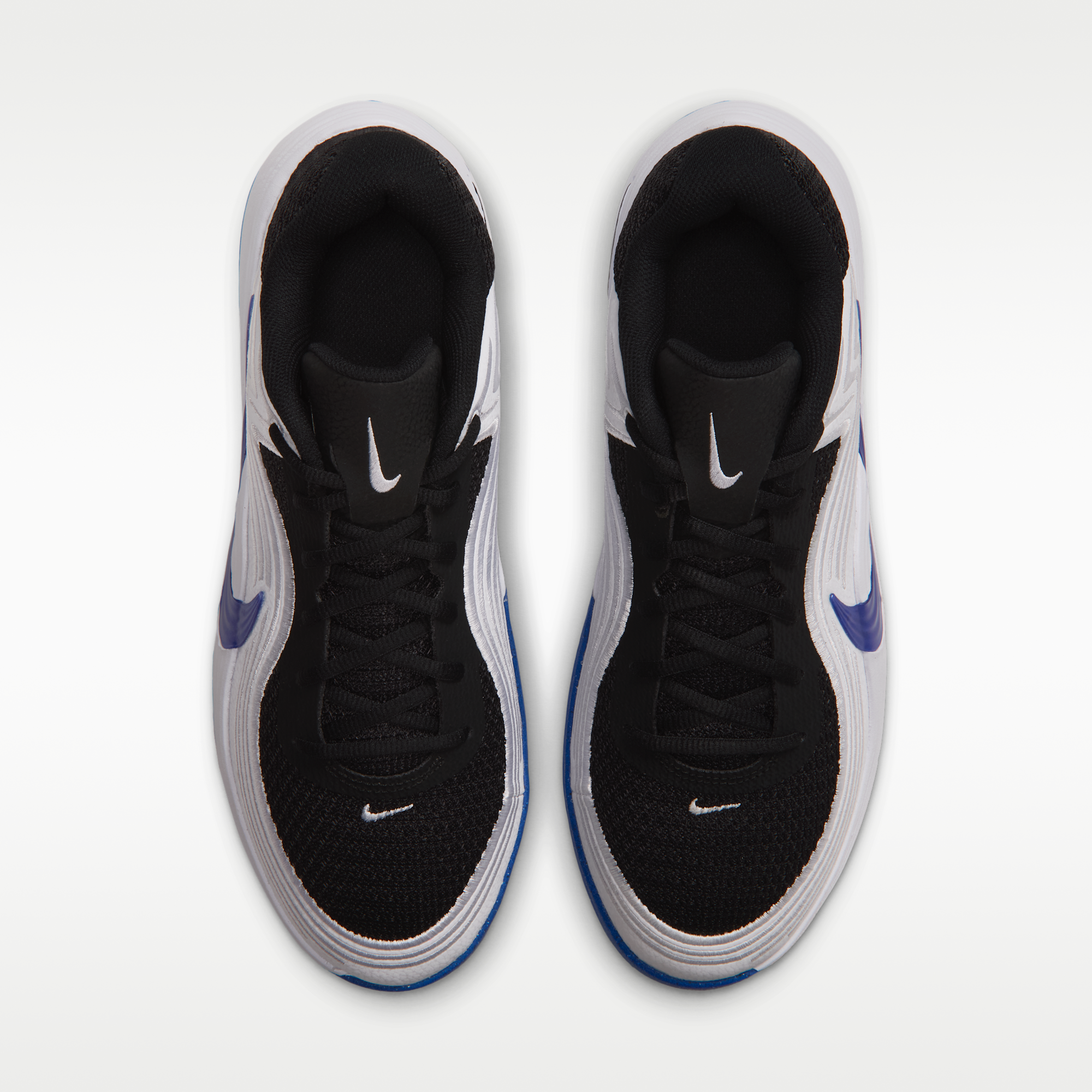 Nike Precision 8 Low - Μαύρο/Λευκό/Racer Blue/Racer Blue - 4