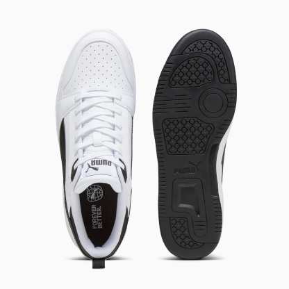 Rebound V6 Low Sneakers - PUMA White-PUMA Black-PUMA Black