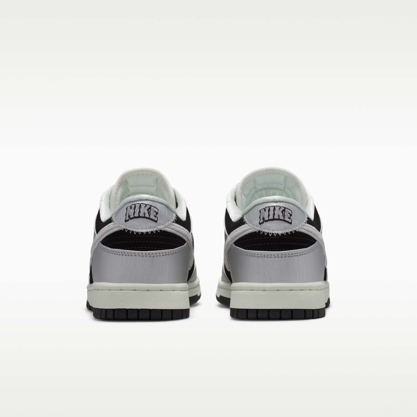 Nike Dunk Low Retro - Metallic Silver/Μαύρο/Sail/Metallic Silver - 6