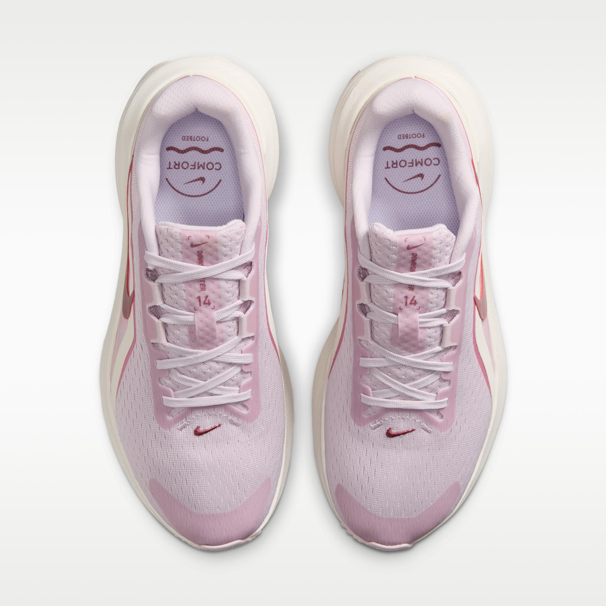 Nike Downshifter 14 - Bleached Lilac/Sail/Pink Rise/Pink Smoke - 4