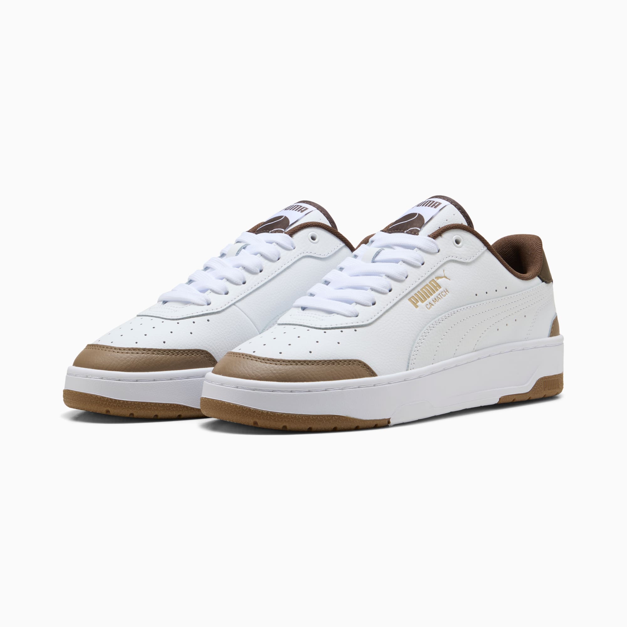CA Match Sneakers - PUMA White-Totally Taupe