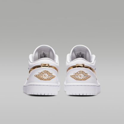 Air Jordan 1 Low SE - Λευκό/Λευκό/Metallic Gold - 6