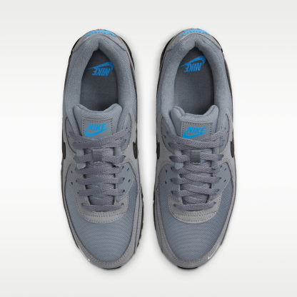 Nike Air Max 90 - Smoke Grey/Light Photo Blue/Metallic Silver/Μαύρο - 4