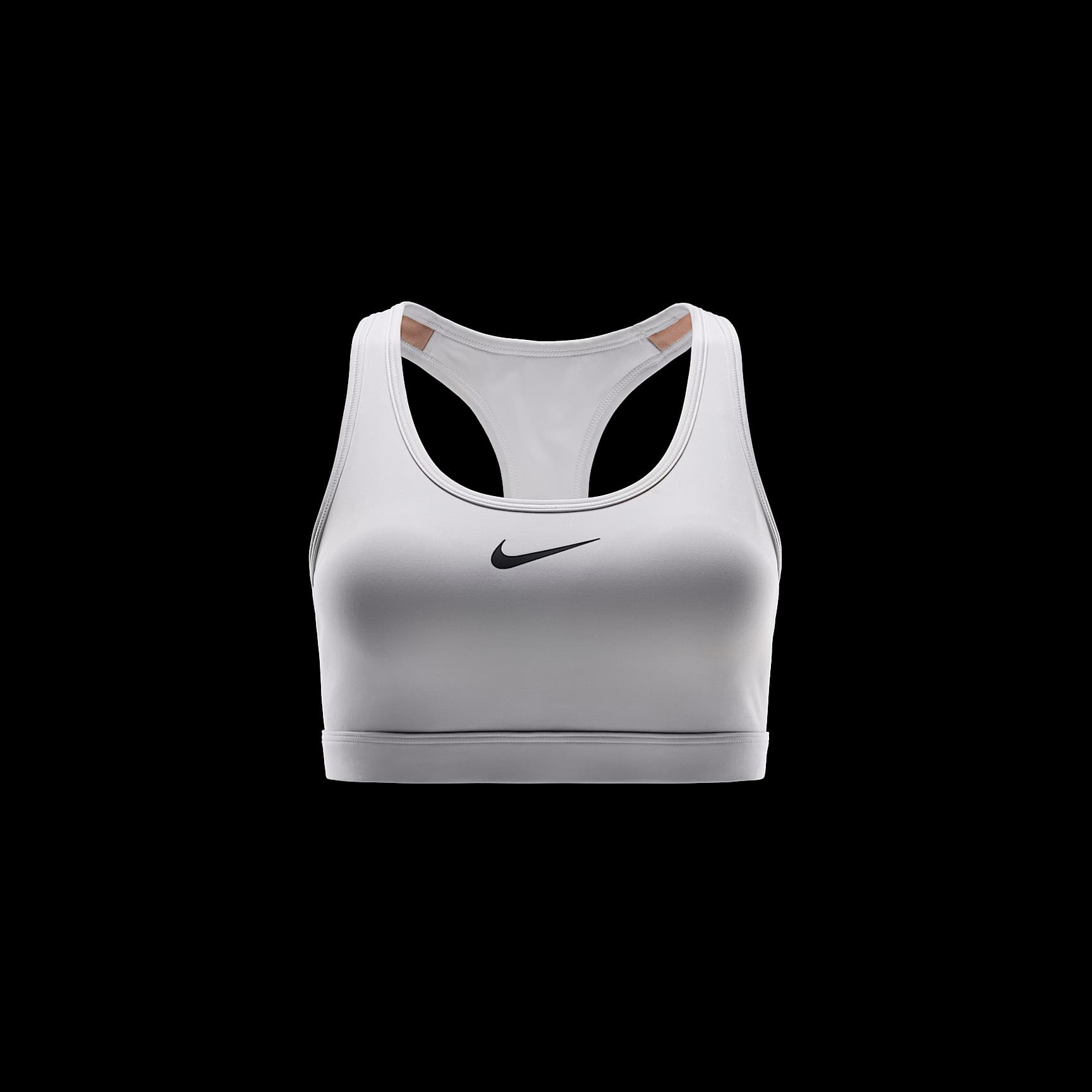 Nike Swoosh - Nike Swoosh gepolsterter Sport-BH mit mittlerem Halt