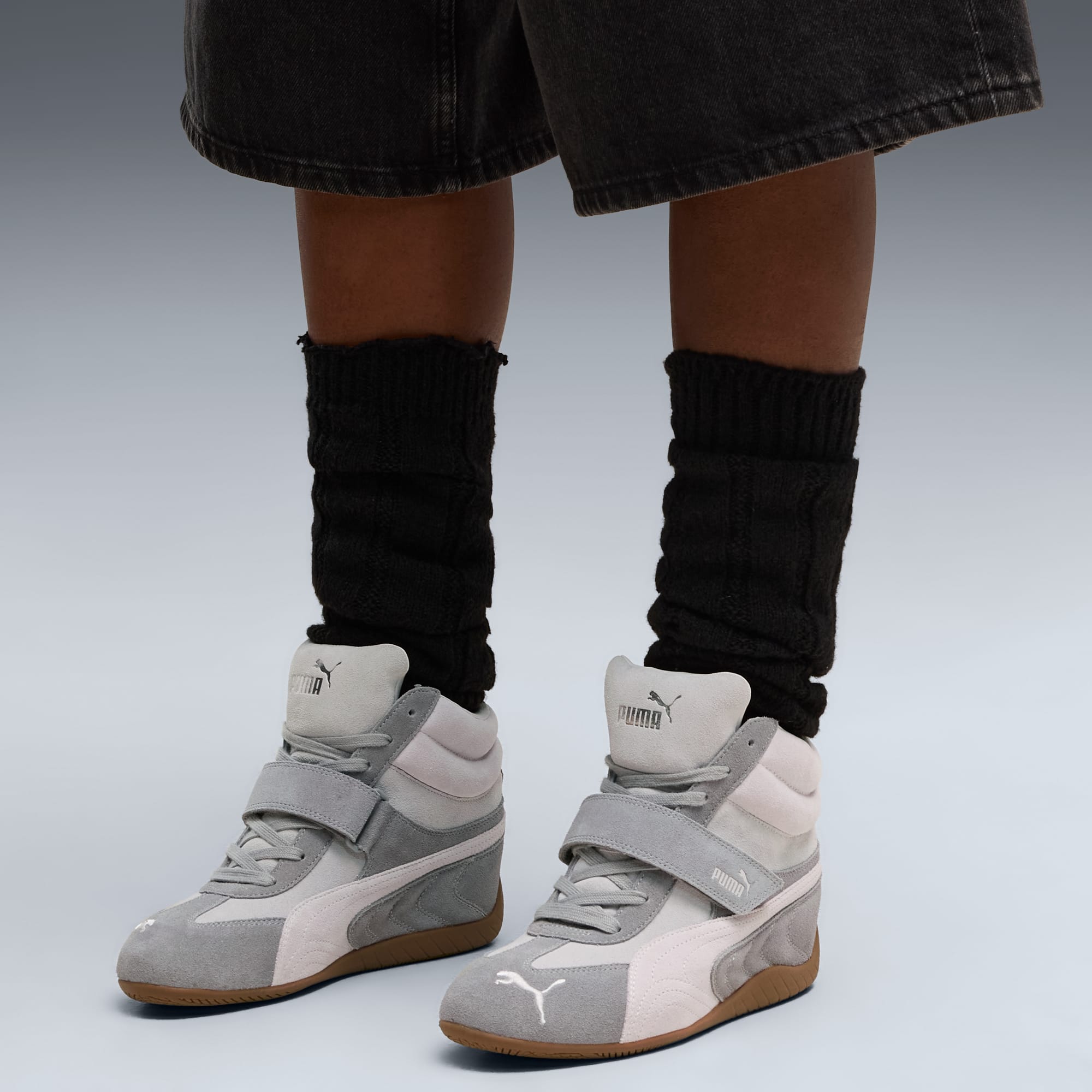 Speedcat Wedge Sneakers Damen - Cool Light Gray-Gum