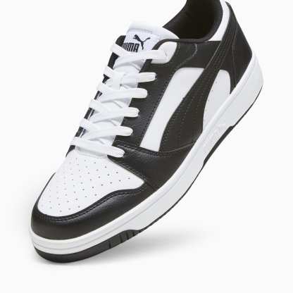 Rebound V6 Low Sneakers - PUMA White-PUMA Black-PUMA White