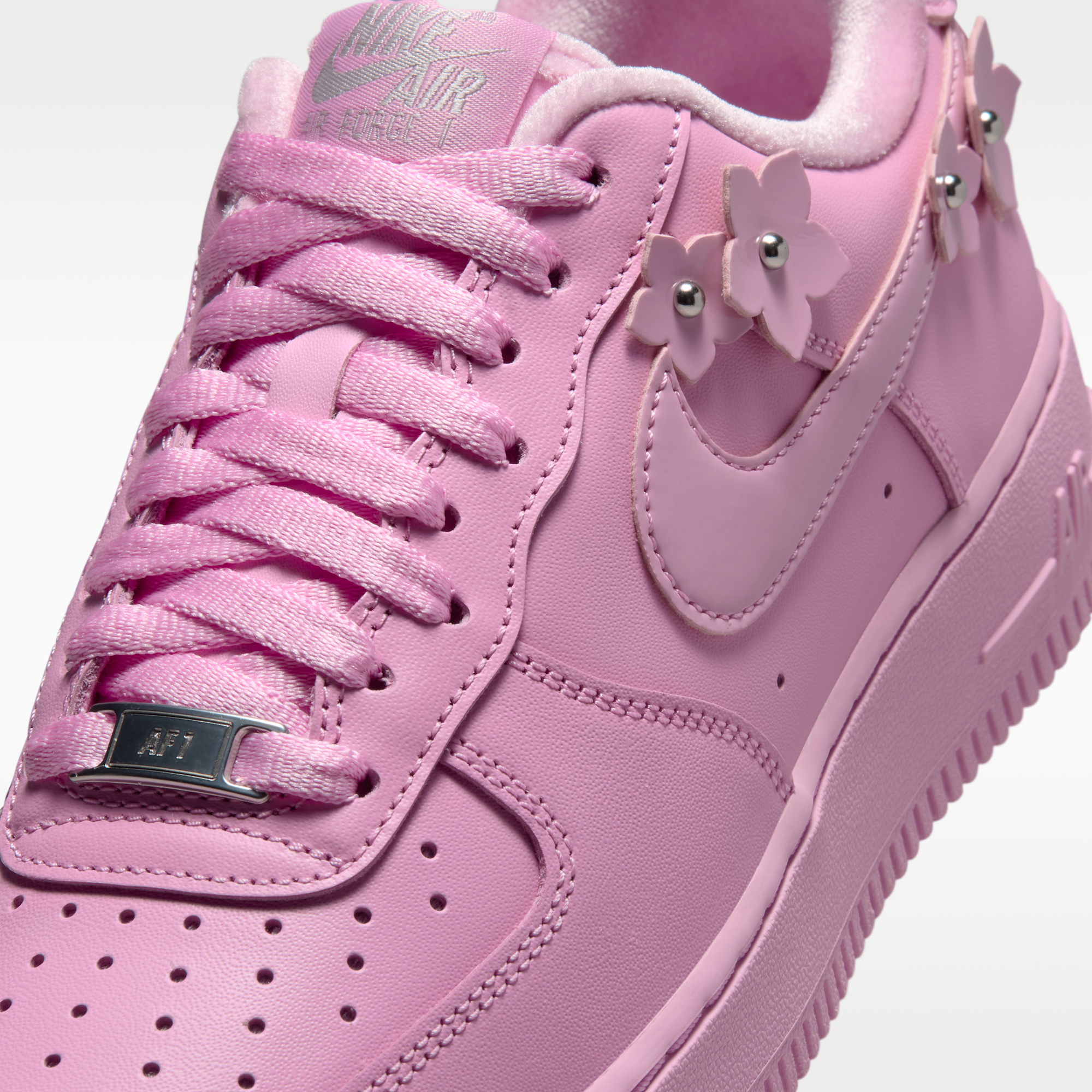 Nike Air Force 1 '07 "Florette" - Pink Rise/Pink Foam/Metallic Silver/Pink Rise - 7