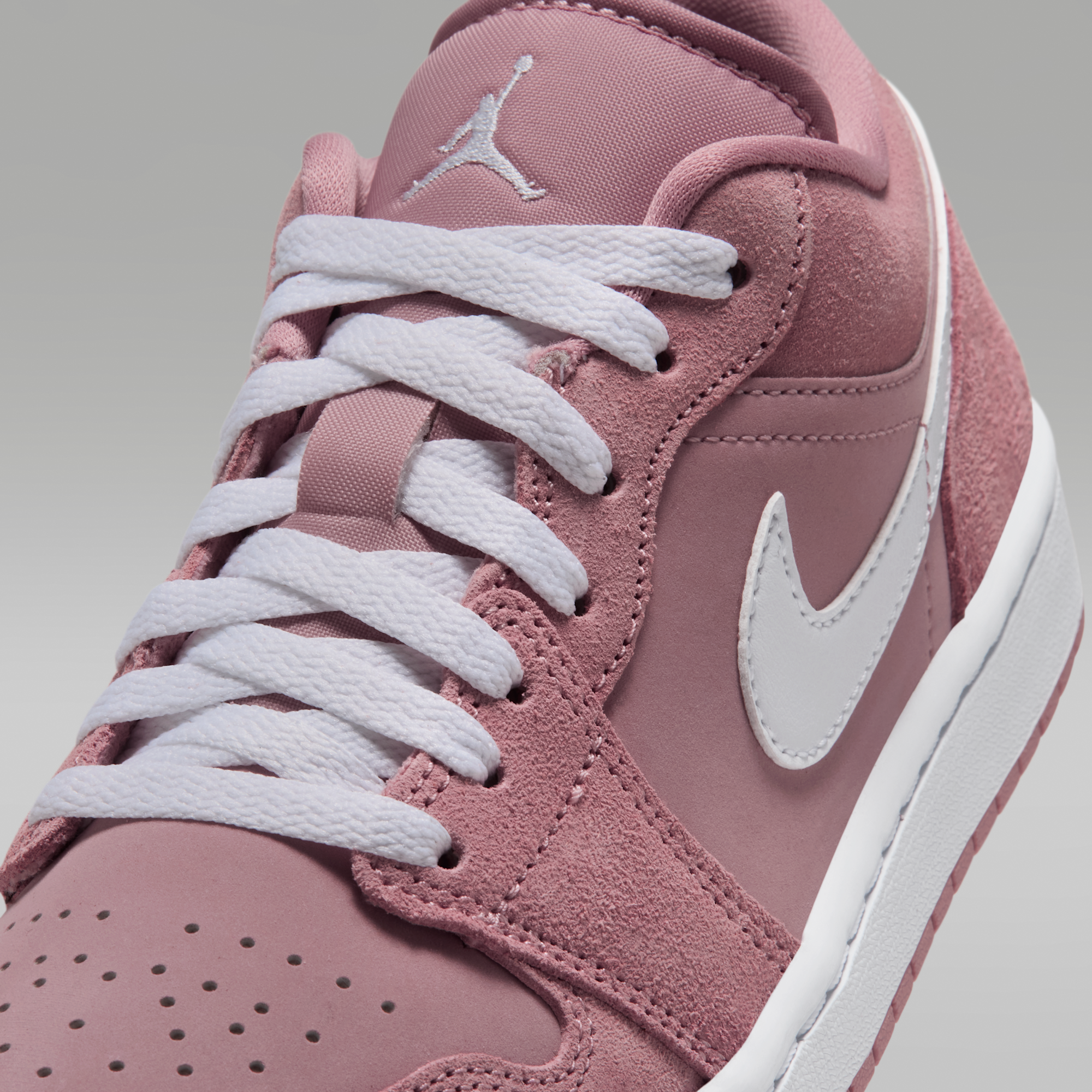 Air Jordan 1 Low - Rust Pink/Rust Pink/Λευκό - 7