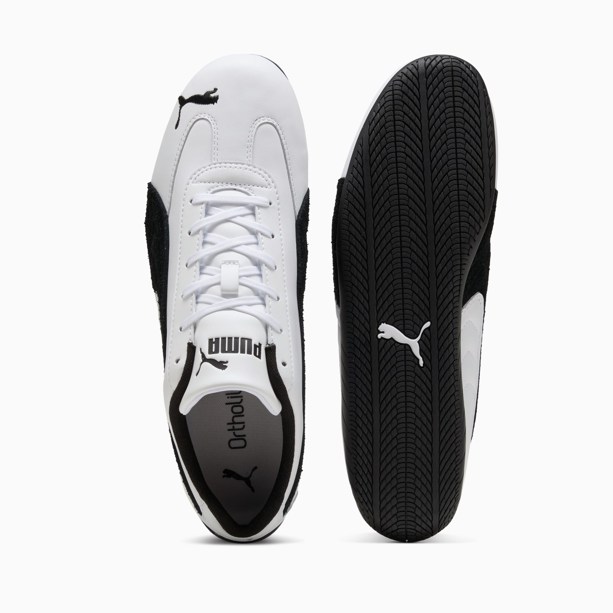 Speedcat Leather Sneakers Unisex - PUMA White-PUMA Black