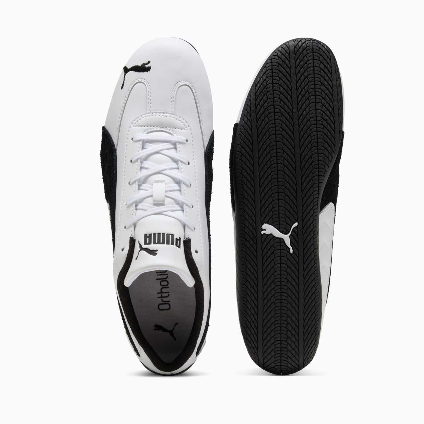Speedcat Leather Sneakers Unisex - PUMA White-PUMA Black