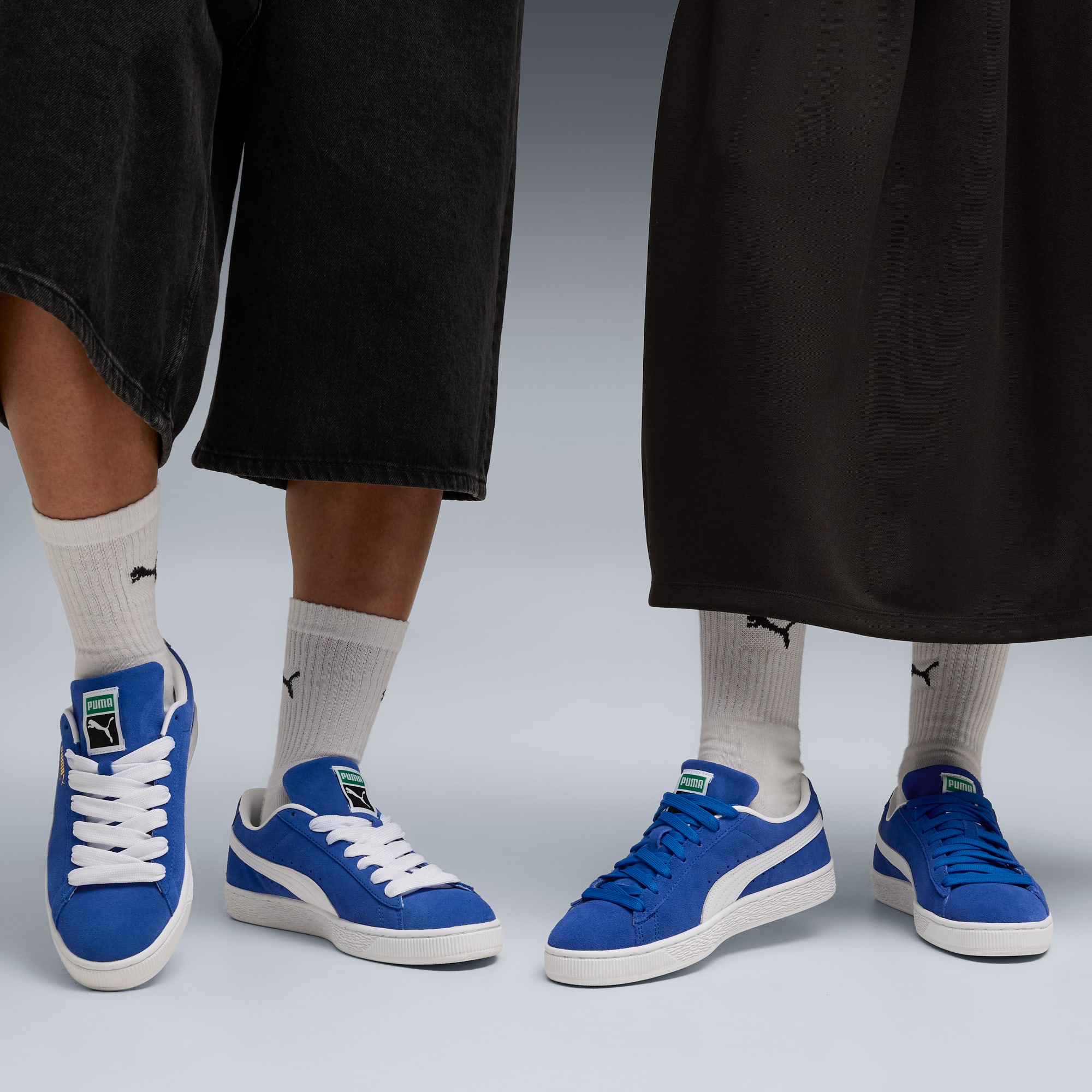 Suede Classic Sneakers Unisex - Mountain Blue-PUMA White
