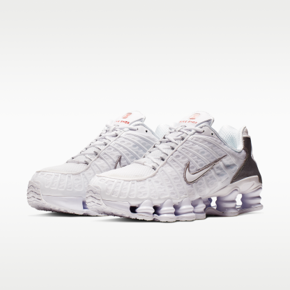 Nike Shox TL - Λευκό/Metallic Silver/Max Orange/Λευκό - 5