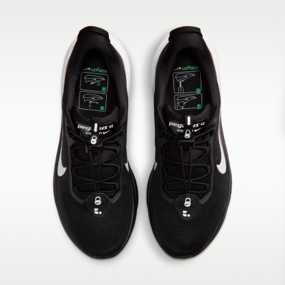 Nike Pegasus 42 EasyOn - Μαύρο/Dark Smoke Grey/Λευκό - 4