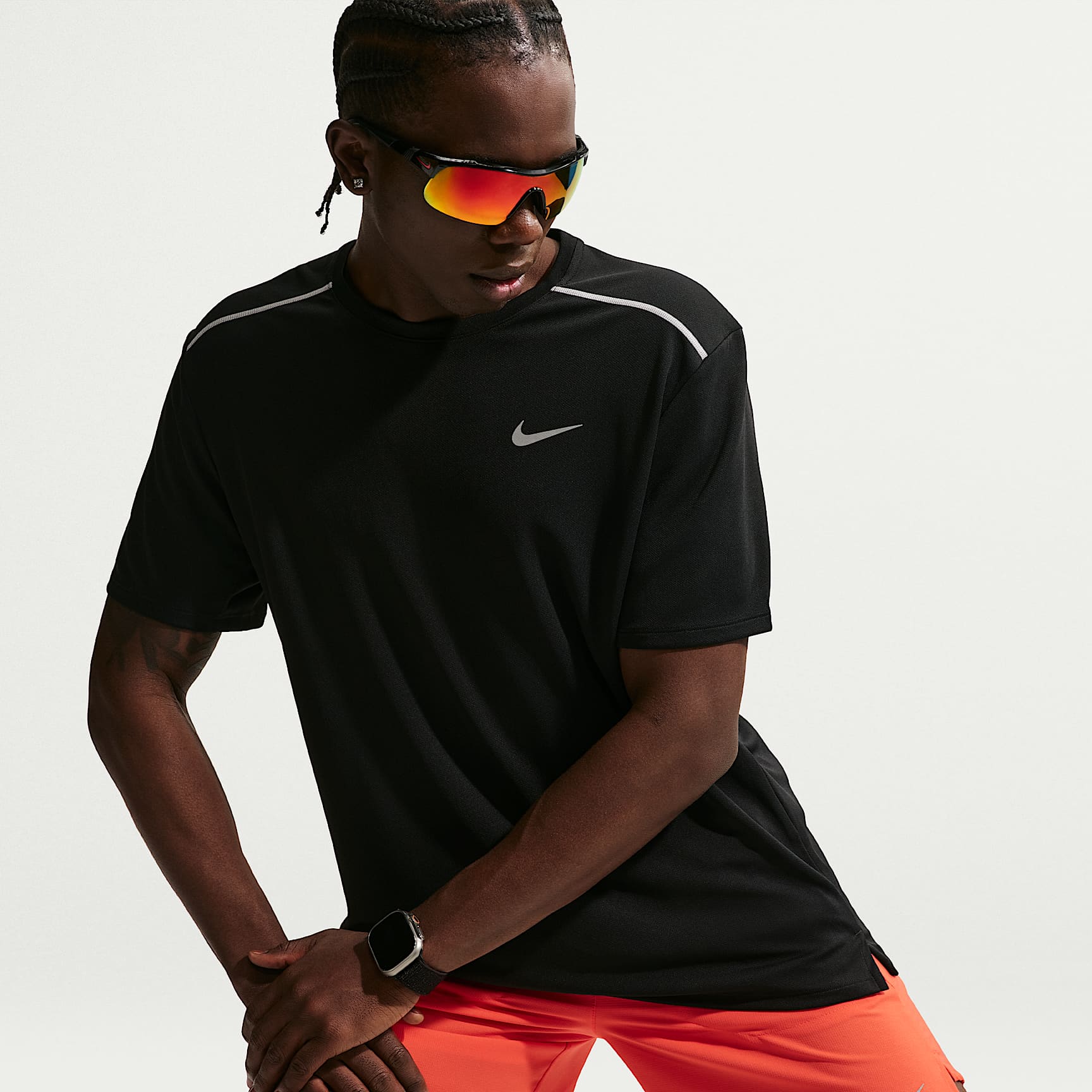 Nike Miler - Nike Miler Dri-FIT Kurzarm-Laufoberteil für Herren