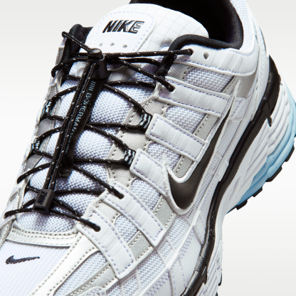 Nike P-6000 - Λευκό/Light Armory Blue/Metallic Silver/Μαύρο - 7