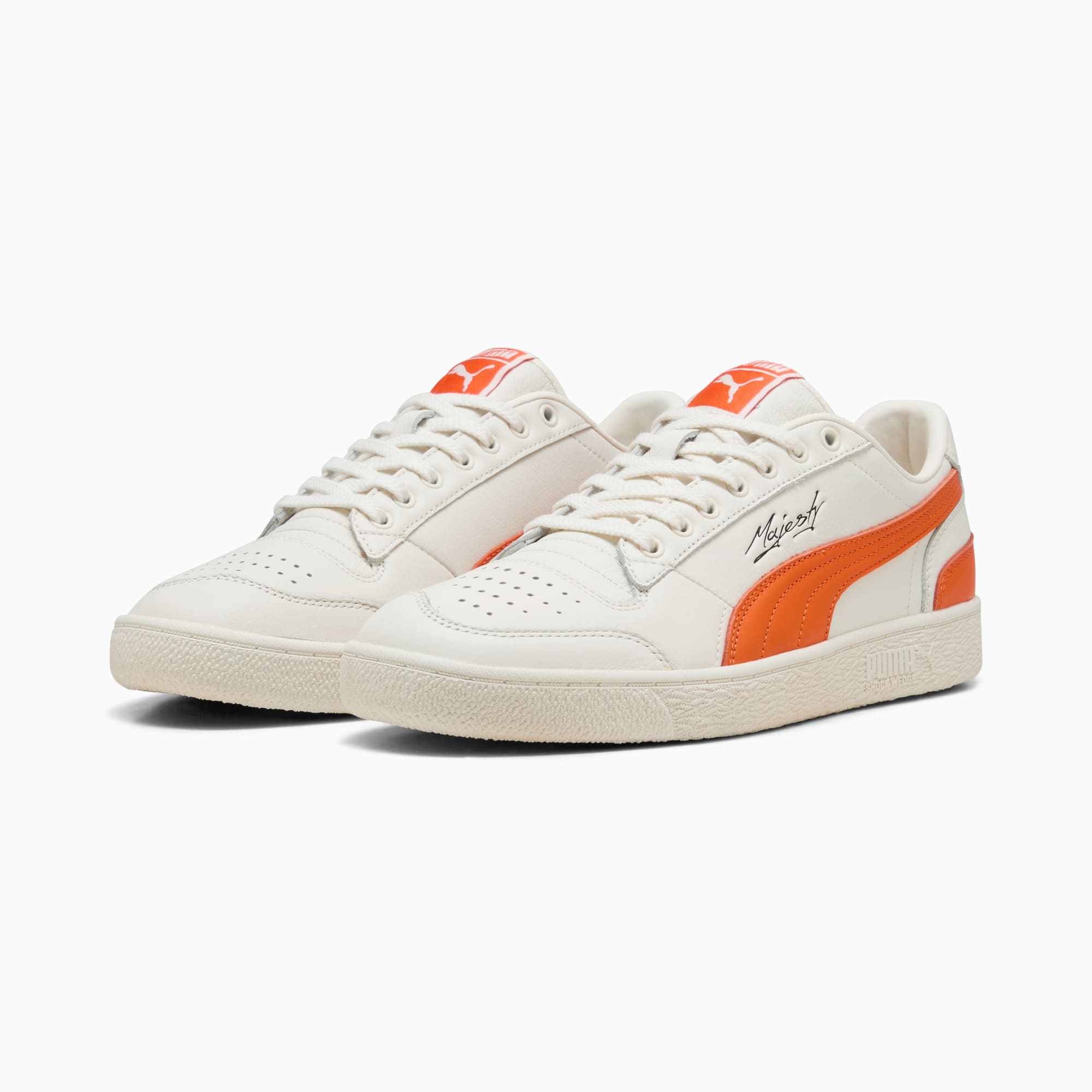 Majesty Sneakers Unisex - Warm White-Orange Poppy