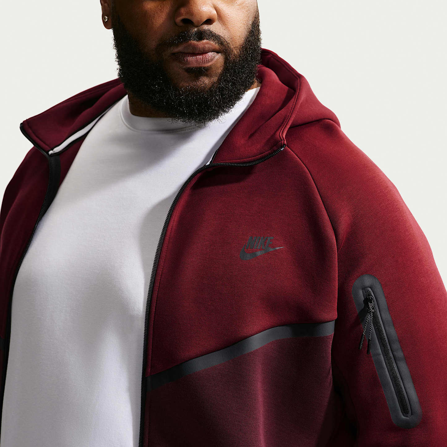 Nike Tech - Nike Tech Windrunner-Jacke aus Fleece mit durchgehendem Reißverschluss (Herren)