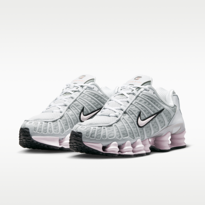 Nike Shox TL - Neutral Grey/Metallic Silver/Μαύρο/Pearl Pink - 5