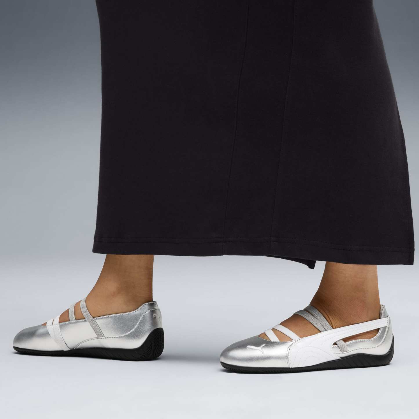Speedcat Ballet Metallic Schuhe Damen - PUMA Silver-PUMA White
